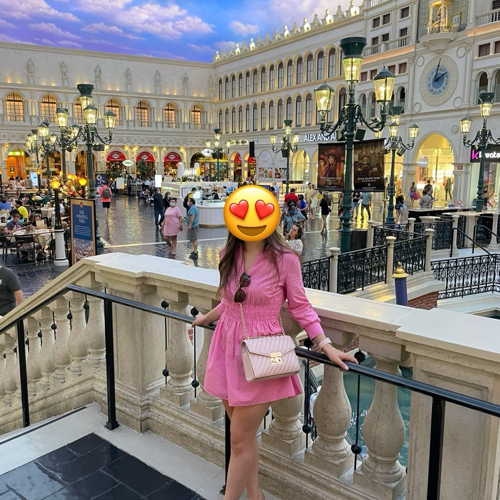 Zara Poplin Shirt Dress Bubble Gum Pink - 100% Cotton 🎀